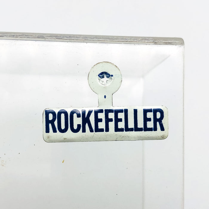 Rockefeller Fold Over Back Tab Pin Button 1.25" Nelson Political Campaign