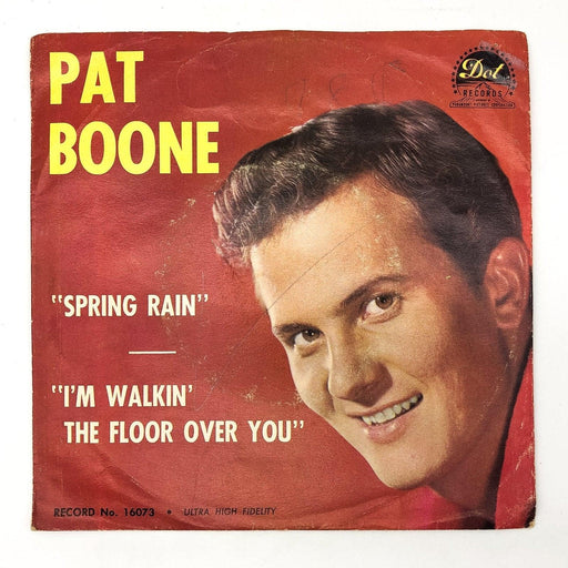 Pat Boone Spring Rain / I'm Walkin' The Floor Over You Record 45 Single 45-16073 1