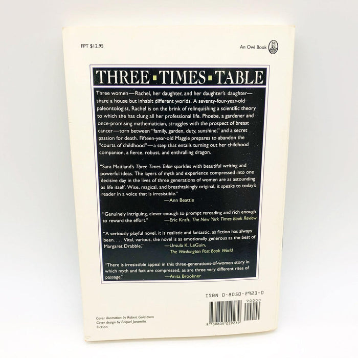 Three Times Table Sara Maitland Paperback 1993 Breast Cancer Family Crisis 2