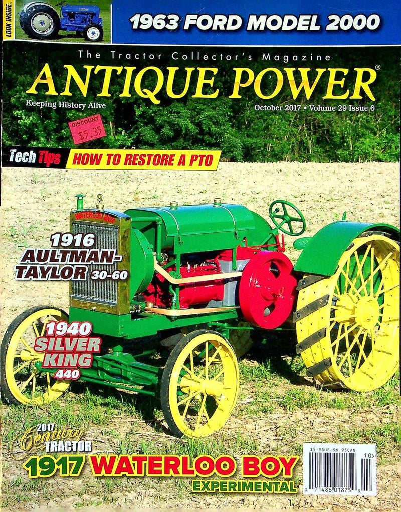 Antique Power Magazine October 2017 Vol 29 # 6 1916 Aultman-Taylor 30-60