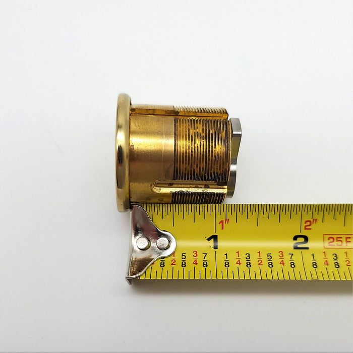 Schlage Mortise Lock Cylinder 1-1/4" Length Bright Brass 20-001 C Keyway NOS