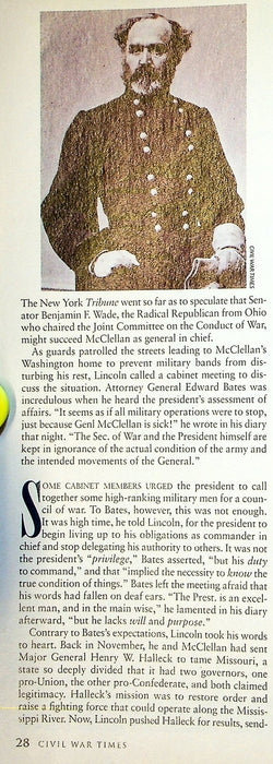 Civil War Times Illustrated February 2001 Lincoln in Crisis, U.S.S Monitor Dives 4
