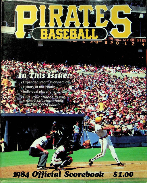 Pirates Baseball 1984 Official Scorebook History Individual Play Photographs 1