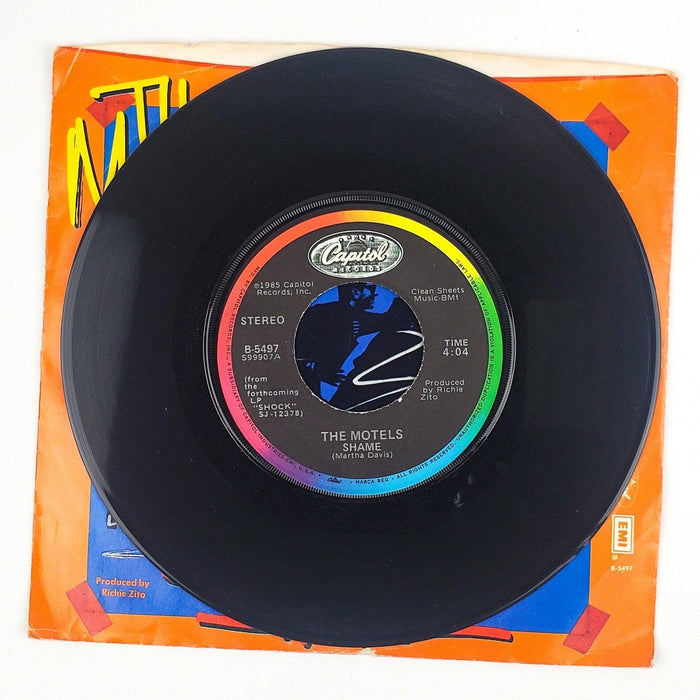 The Motels Shame Record 45 RPM Single B-5497 Capitol Records 1985 3