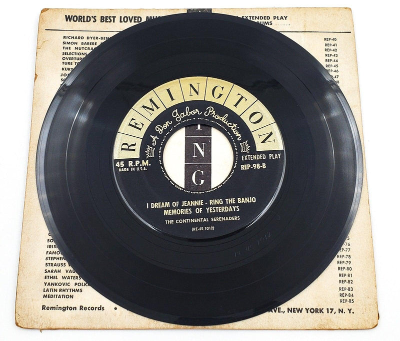 The Continental Serenaders Music Around The World 45 RPM EP Record Remington 4