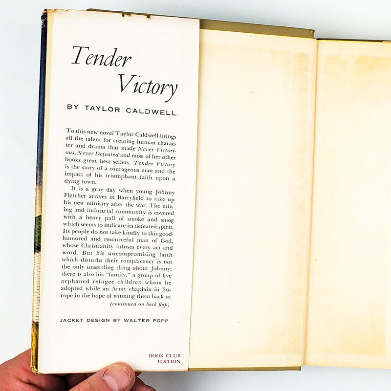 Tender Victory Taylor Caldwell 1956 McGraw-Hill 3