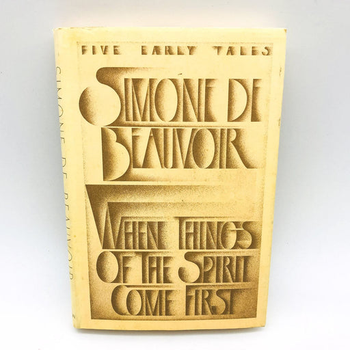 When Things Of The Spirit Come First Hardcover Simone De Beauvoir 1982 French 2