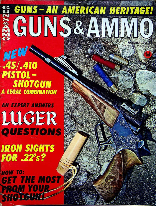 Guns & Ammo Magazine October 1968 Vol 20 #10 Ten most asked Luger Questions