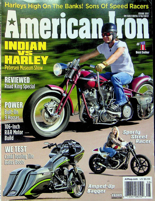 American Iron Motorcycle Magazine Jul # 351 2017 Peterson Museum Indian Harley