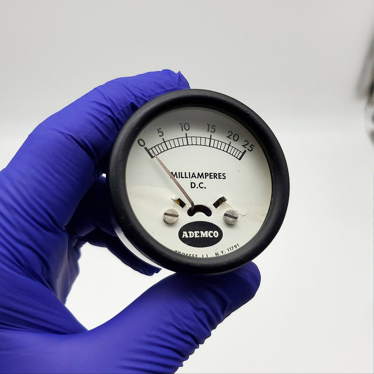 Ademco Ammeter Dial No 239 0 to 25 mA DC 2-3/4