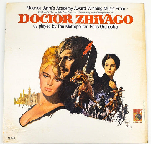 The Metropolitan Pops Orchestra Doctor Zhivago Record 33 RPM LP M570 Metro 1966 1