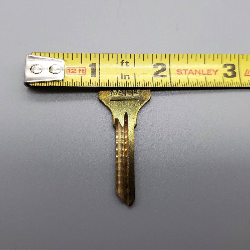 5x Yale E9810 Key Blanks Brass Hexagonal Bow USA Made Vintage NOS 6