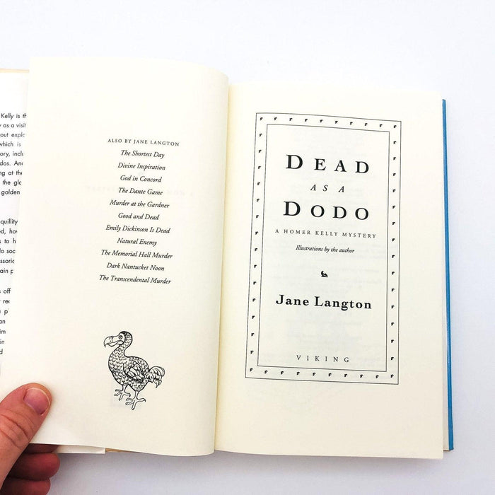 Dead As A Dodo Hardcover Jane Langton 1996 Professor Detective Museum Death 7