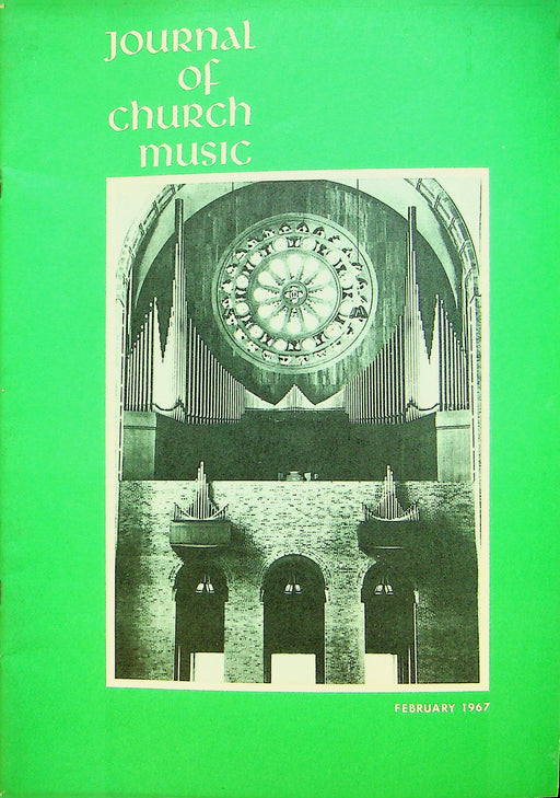 Journal of Church Music Magazine Feb 1967 Improvisation in the Church Service 1