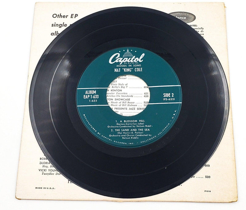 Nat King Cole Moods In Song 45 RPM EP Record Capitol Records 1955 EAP 1-633 4