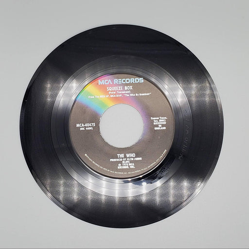 The Who Squeeze Box Single Record MCA Records 1975 MCA-40475 1
