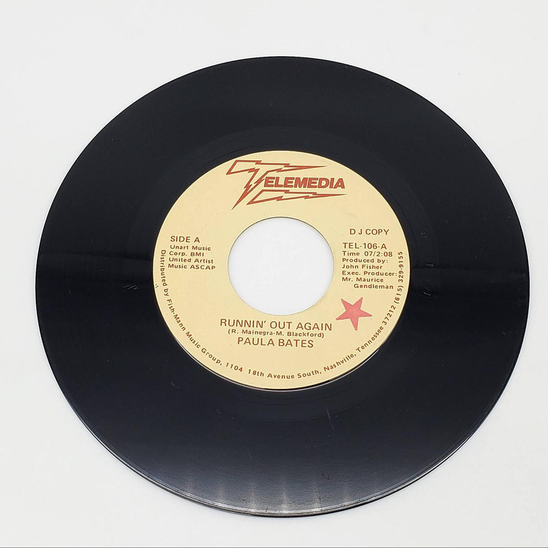 Paula Bates Runnin' Out Again Single Record Telemedia Tel-106 PROMO 1