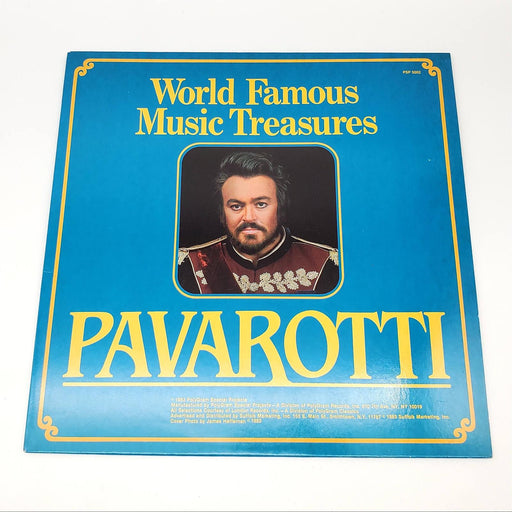 Luciano Pavarotti World Famous Music Treasures LP Record 1983 PSP 5002 1