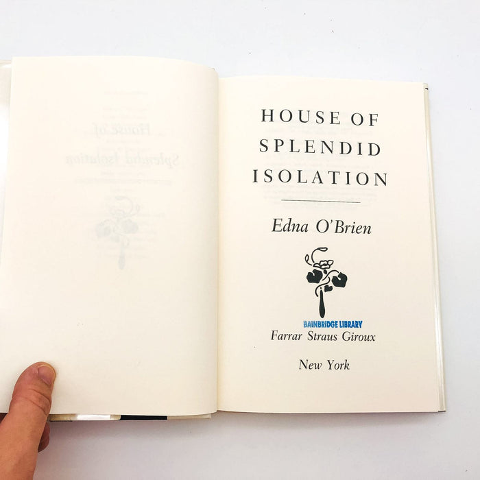 House Of Splendid Isolation HC Edna O'Brien 1994 Widows Terrorists 1st Edition 8