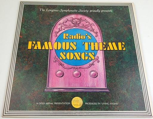 Longines Symphonette Society Radio's Famous Theme Songs 33 RPM LP Record 1966 1