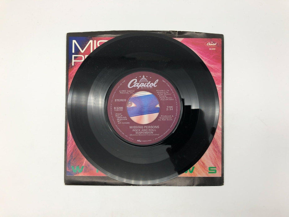 Missing Persons Windows Record 45 RPM Single B-5200 Capitol Records 1982 4