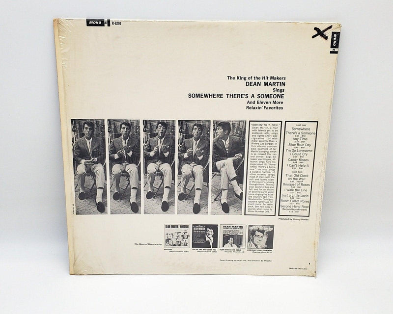Dean Martin Somewhere There's A Someone 33 RPM LP Record Reprise 1966 w/ Shrink 2