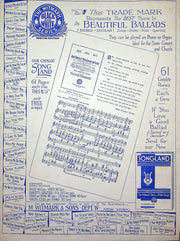 Sheet Music When My Dream Boat Comes Home George Olser Cliff Friend D Franklin 3