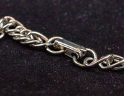 Large Chunky Silver & Gold Tone Necklace: BOHO / Mayan Abstract Dangle | USED 6