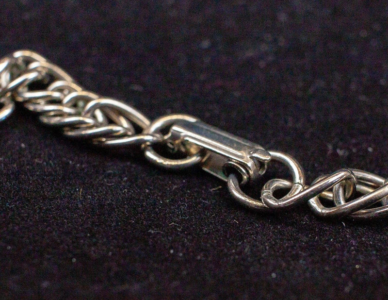 Large Chunky Silver & Gold Tone Necklace: BOHO / Mayan Abstract Dangle | USED 6