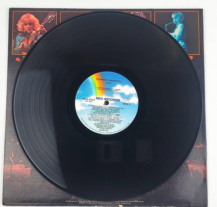 Barbara Mandrell Live Record 33 RPM LP MCA-5243 MCA Records 1981 4