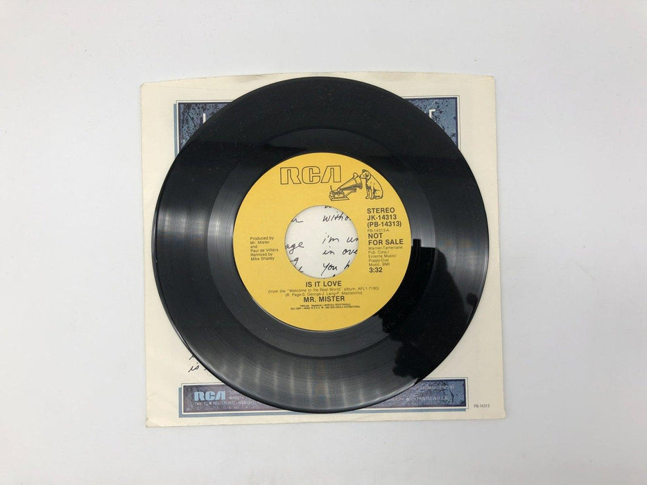 Mr. Mister Is It Love Record 45 RPM Single JK-14313 RCA Victor 1985 PROMOTIONAL 4