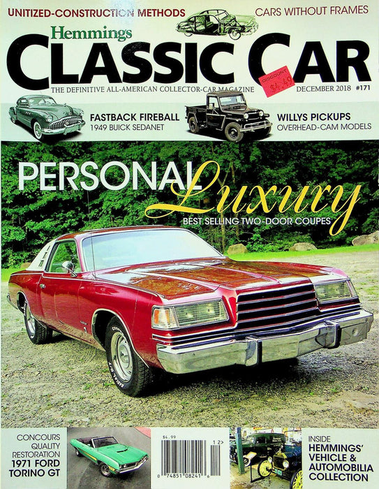 Hemmings Classic Car Magazine December 2018 Vol 15 # 3 Two-Door Coupes