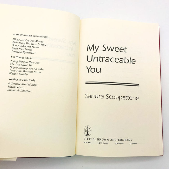 My Sweet Untraceable You Hardcover Sandra Scoppettone 1994 1st Edition PIs Women 7