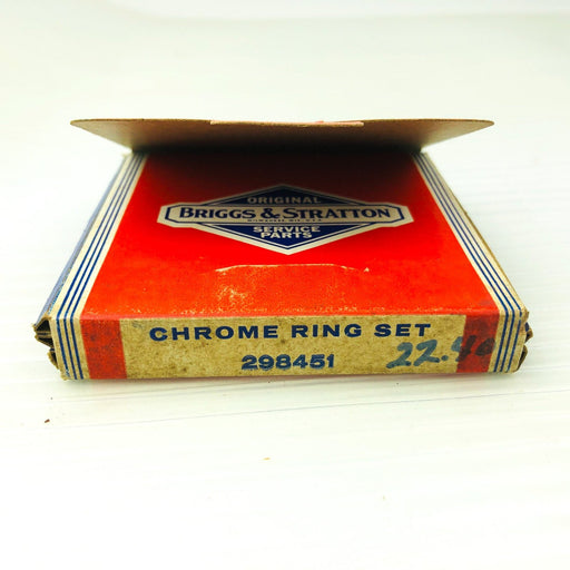 Briggs and Stratton 298451 Piston Ring Set Chrome Genuine OEM New Old Stock NOS 2
