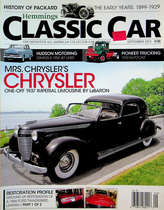 Hemmings Classic Car Magazine September 2015 Vol 11 No 12 Mrs. Chrystler's Chry.