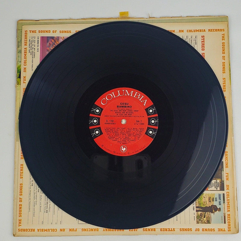 Jesus & Mary Choral Group Gesu Bambino Record 33 RPM LP CS 8500 Columbia 4