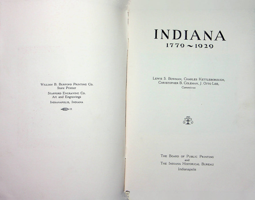 George Rogers Clark 1929 History Booklet Indiana 1779-1929 American Revolution