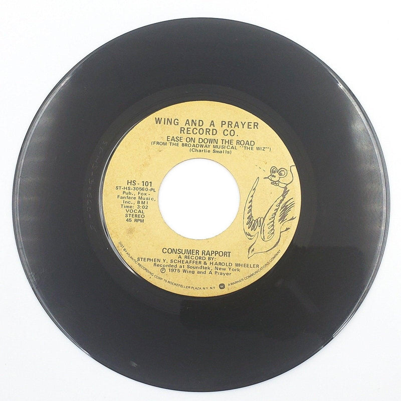Consumer Rapport Ease On Down The Road 45 Single Record Wing And A Prayer 1975 1