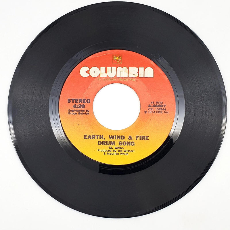 Earth, Wind & Fire Mighty Mighty 45 RPM Single Record Columbia 1974 4-46007 2