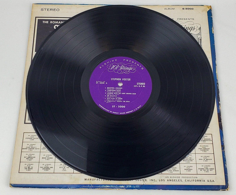 101 Strings Stephen Foster Record LP S-5000 Alshire 1961 4