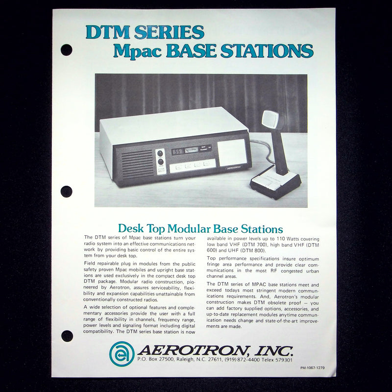 Modular Base Station Aerotron MPAC Base Station Brochures Desktop Modular & Cabinet Mount L ...