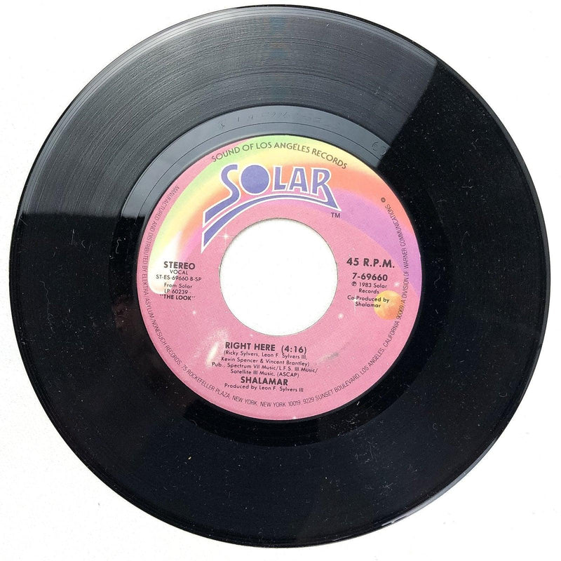 Shalamar 45 RPM 7" Record My Girl Loves Me / Right Here Solar 7-69660 Single 3