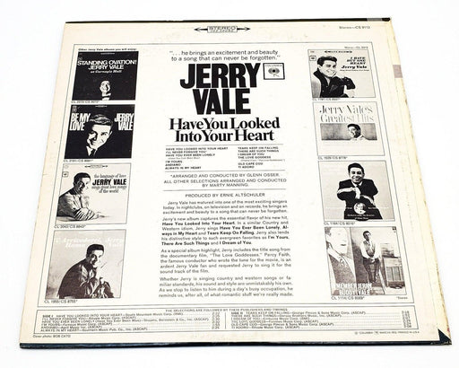Jerry Vale Have You Looked Into Your Heart 33 RPM LP Record Columbia 1965 Copy 2 2