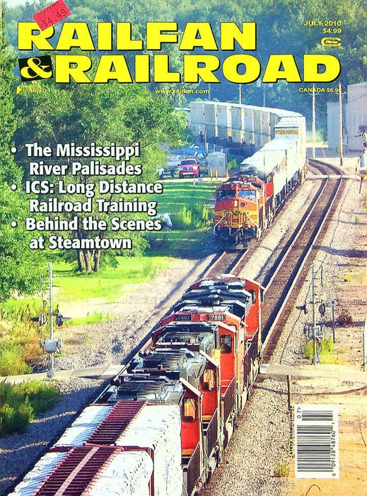 Railfan & Railraod Magazine July 2010 Vol 29 No 7 The Mississippi River Palisade