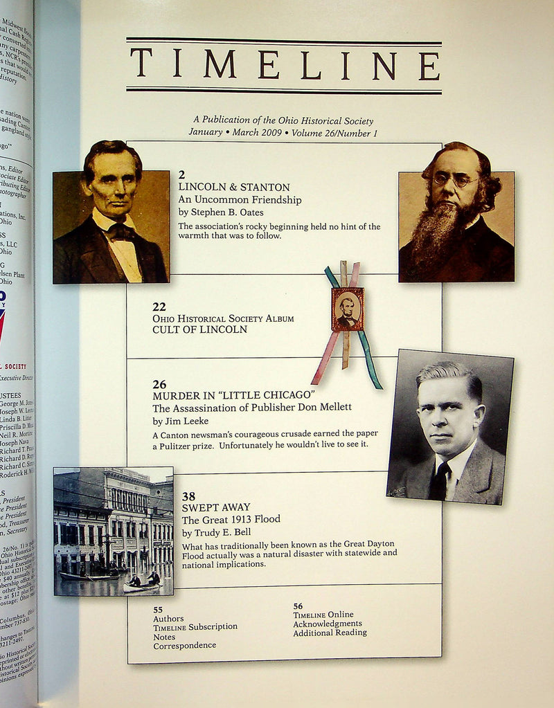 Timeline Ohio Historical Magazine Jan/March 2009 Vol 26 No 1 Little Chicago Ohio 2