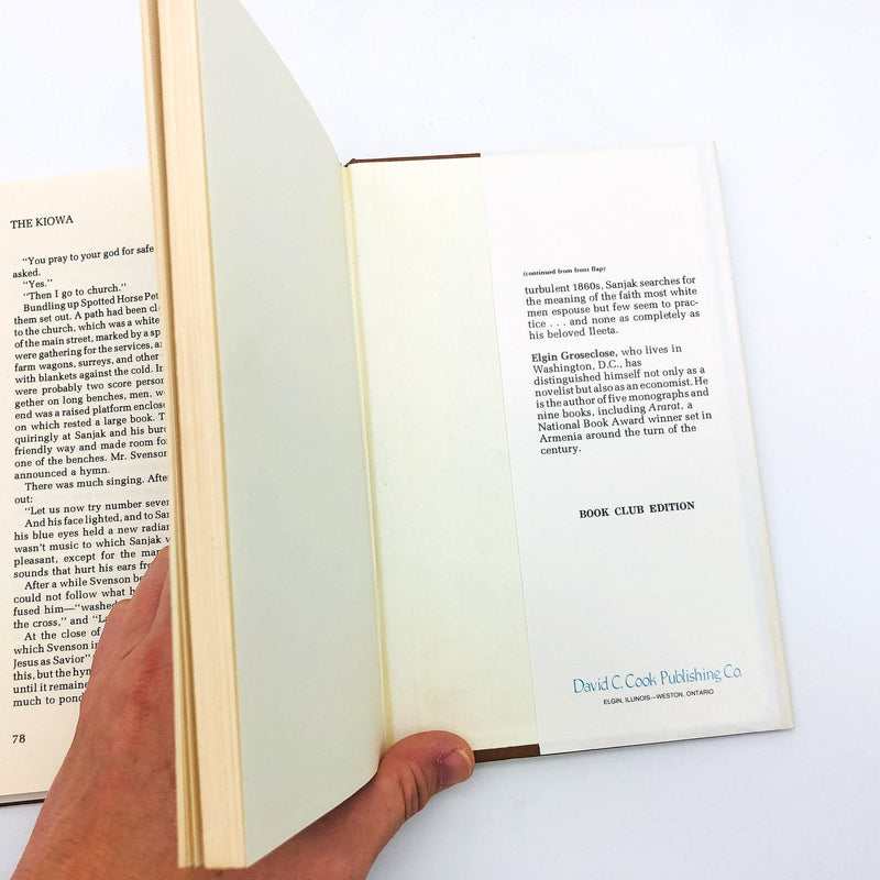 The Kiowa Hardcover Elgin Groseclose 1978 Native American Historical Fiction 10