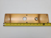 Russwin P11 13-343 Escutcheon Plate Trim Satin Bronze US10 14in x 3.5in NOS 6