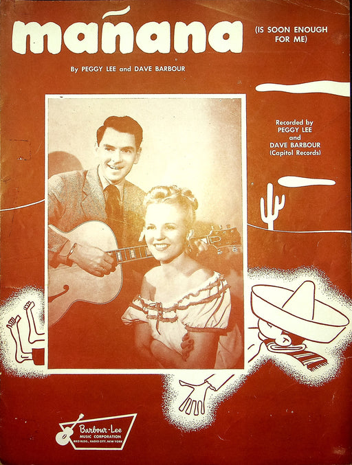 Vintage Sheet Music Manana Is Soon Enough For Me Peggy Lee Dave Barbour 1948 1