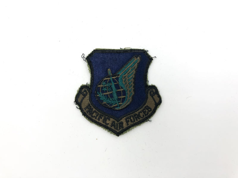 USAF Pacific Air Forces Patch Subdued Cut Vintage Sewn United States Air Force