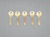 5x Yale RN117 Key Blanks PARA Keyway Nickel Silver 7 Pin NOS 3